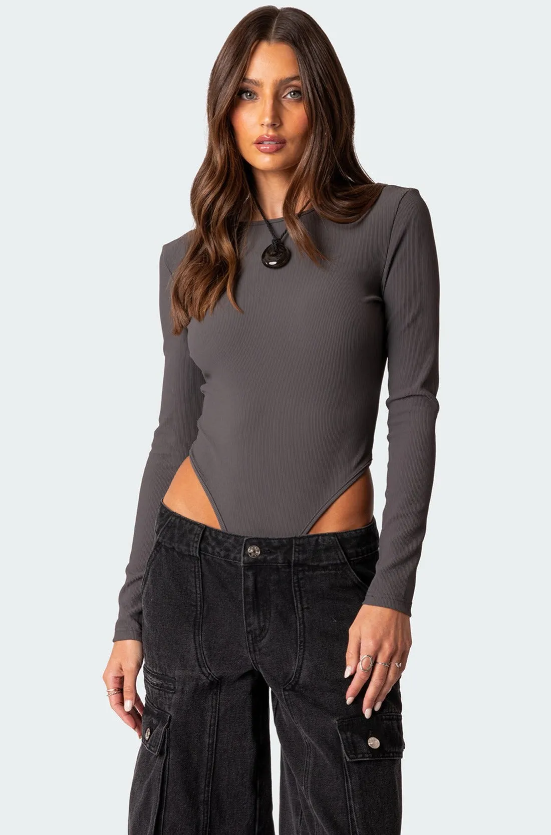 Dance Academy Open Back Bodysuit sold by Edikted