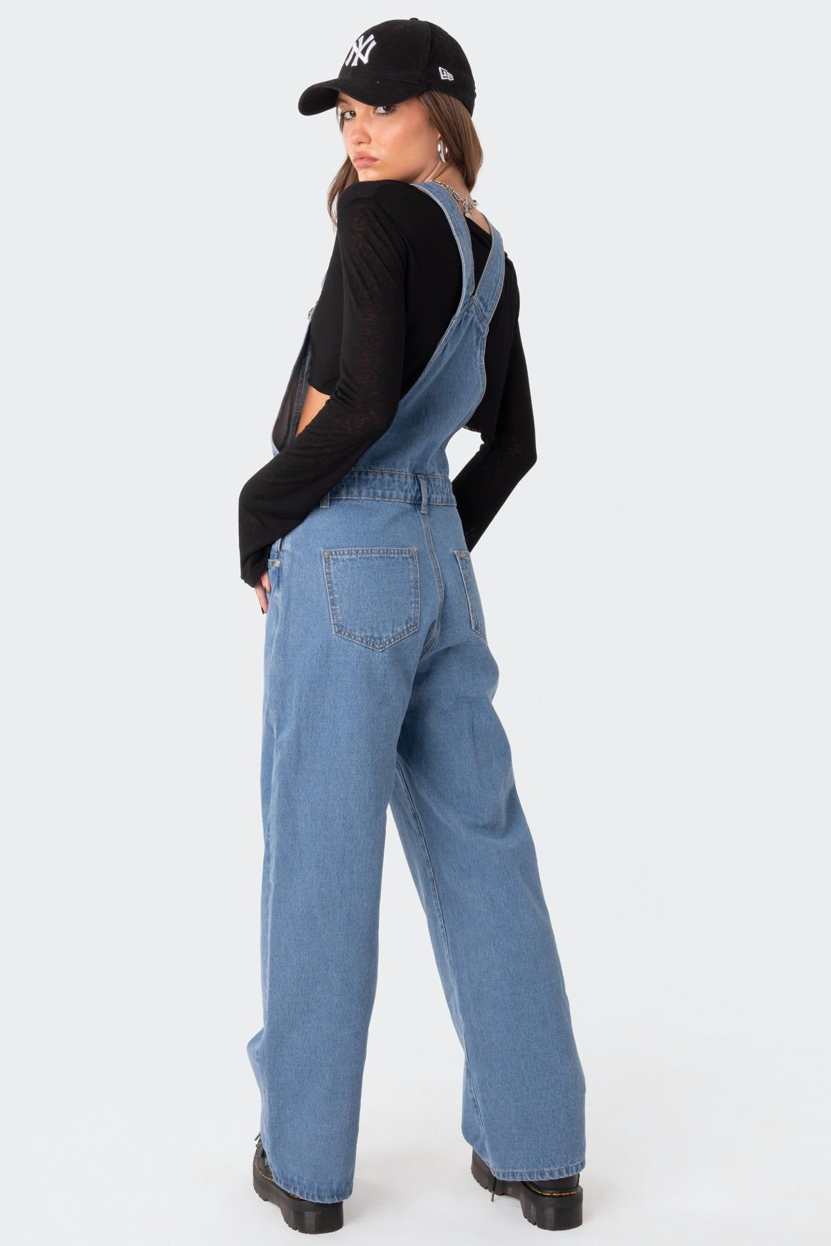 Maeve Denim Overalls sold by Edikted product image thumbnail 4
