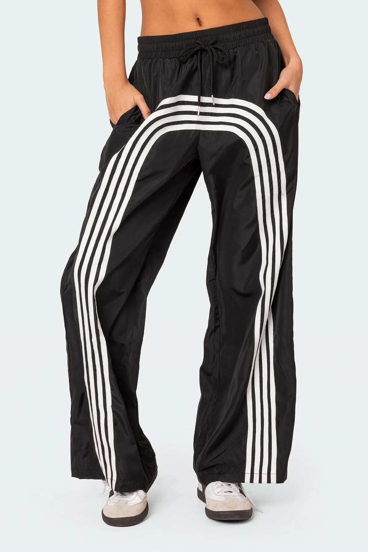 Wilda Striped Nylon Track Pants sold by Edikted product image thumbnail 2