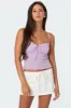 Textured Lacey Tank Top sold by Edikted