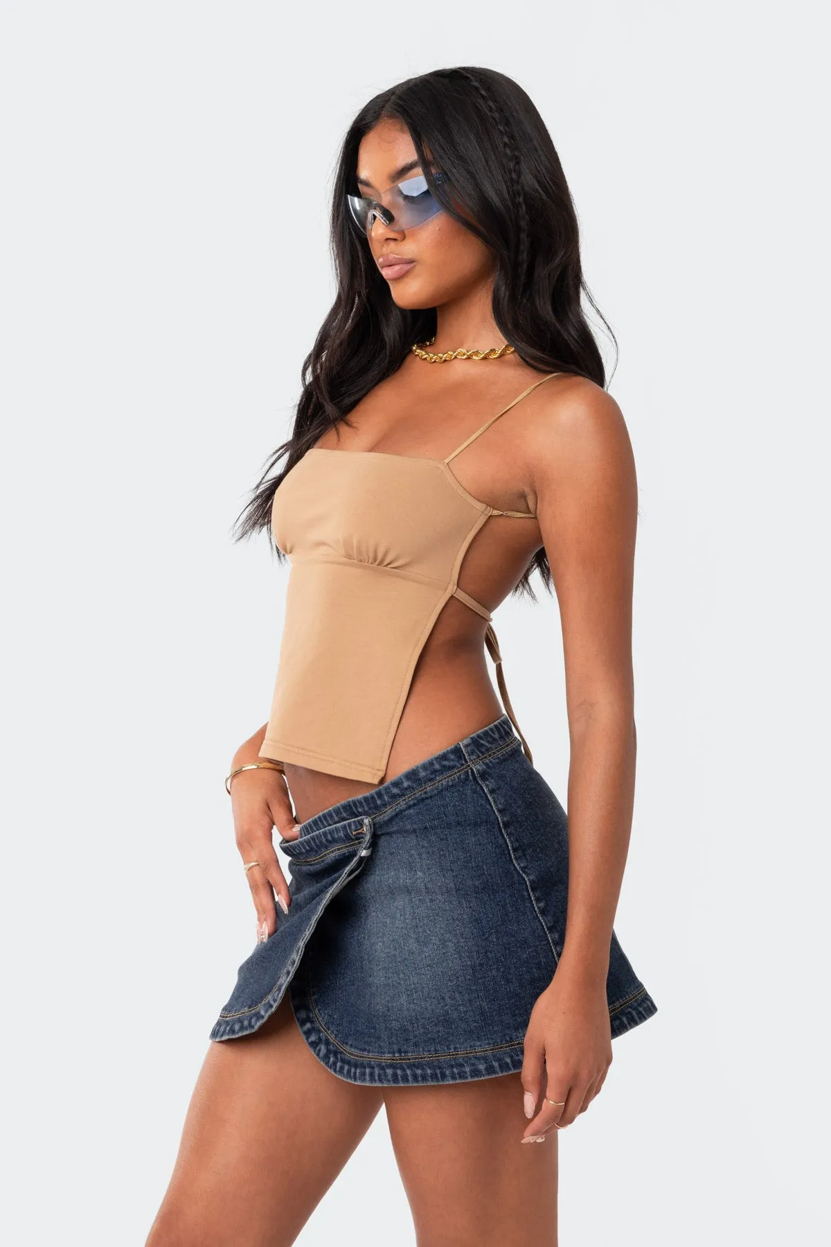 Jinx Open-Back Top sold by Edikted product image thumbnail 5