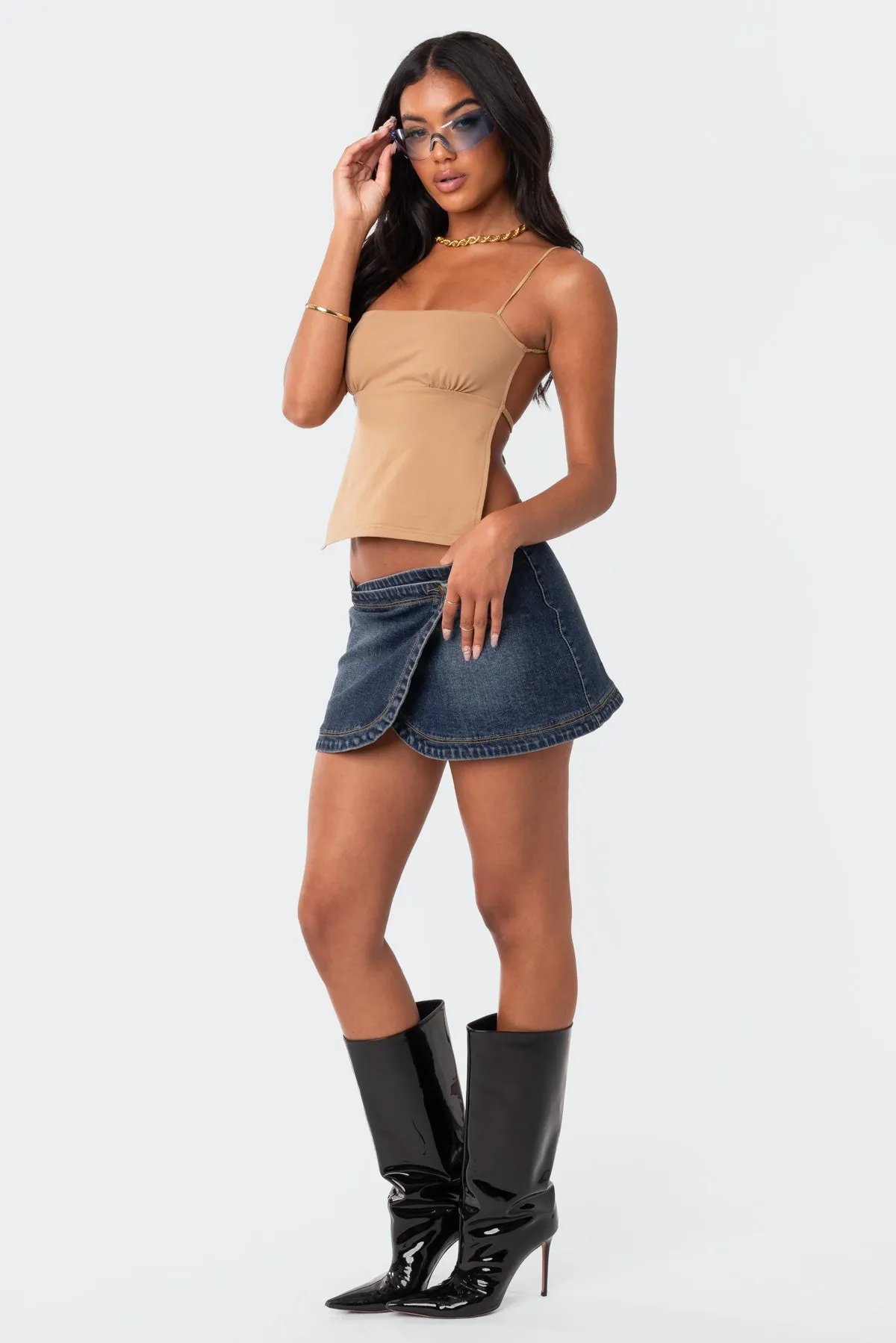 Jinx Open-Back Top sold by Edikted