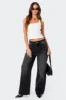 Braya Washed Low Rise Baggy Jeans sold by Edikted