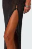 Sheer Micro Sequin Slitted Maxi Dress sold by Edikted