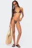 Puka Charm Triangle Bikini Top sold by Edikted