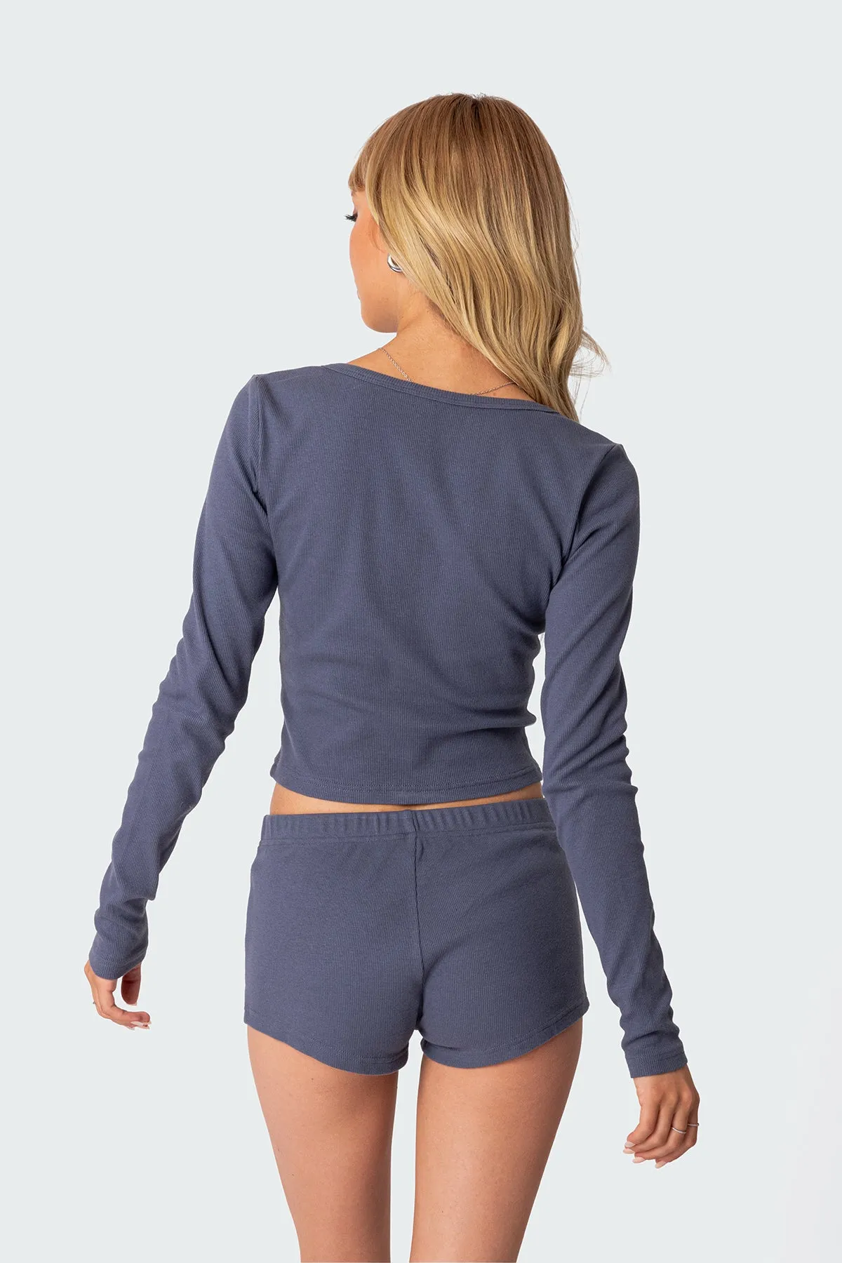 Rebekah Ribbed Top sold by Edikted product image thumbnail 4