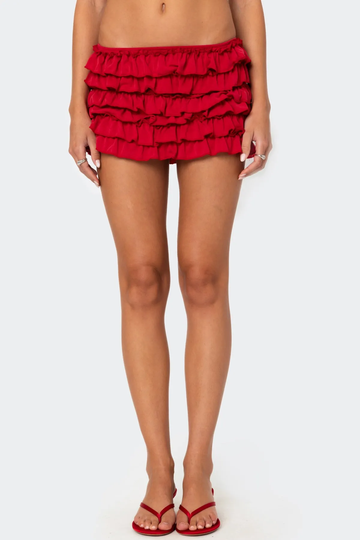 Constance Ruffled Mini Skirt sold by Edikted product image thumbnail 2
