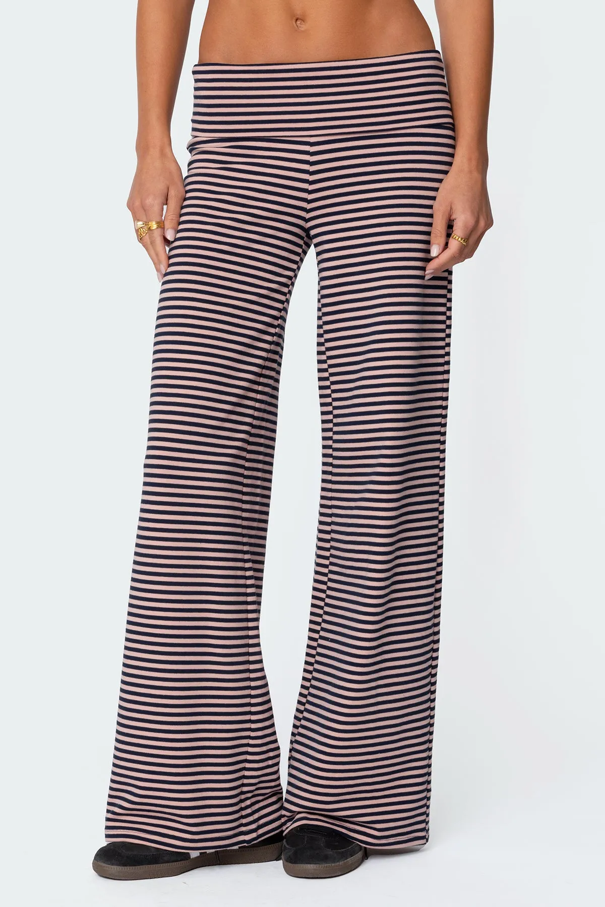 Lilah Striped Fold Over Pants sold by Edikted product image thumbnail 2