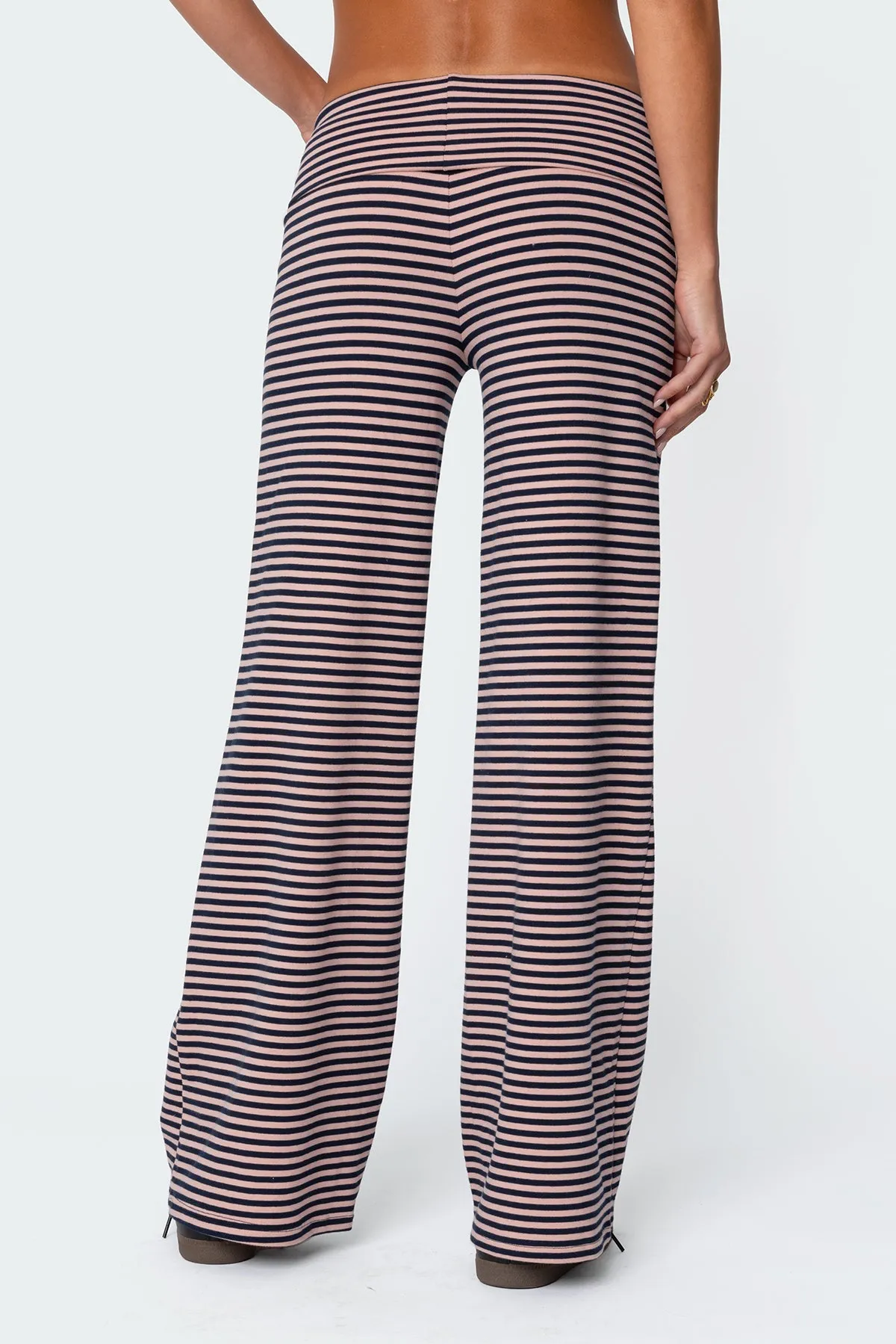 Lilah Striped Fold Over Pants sold by Edikted product image thumbnail 5