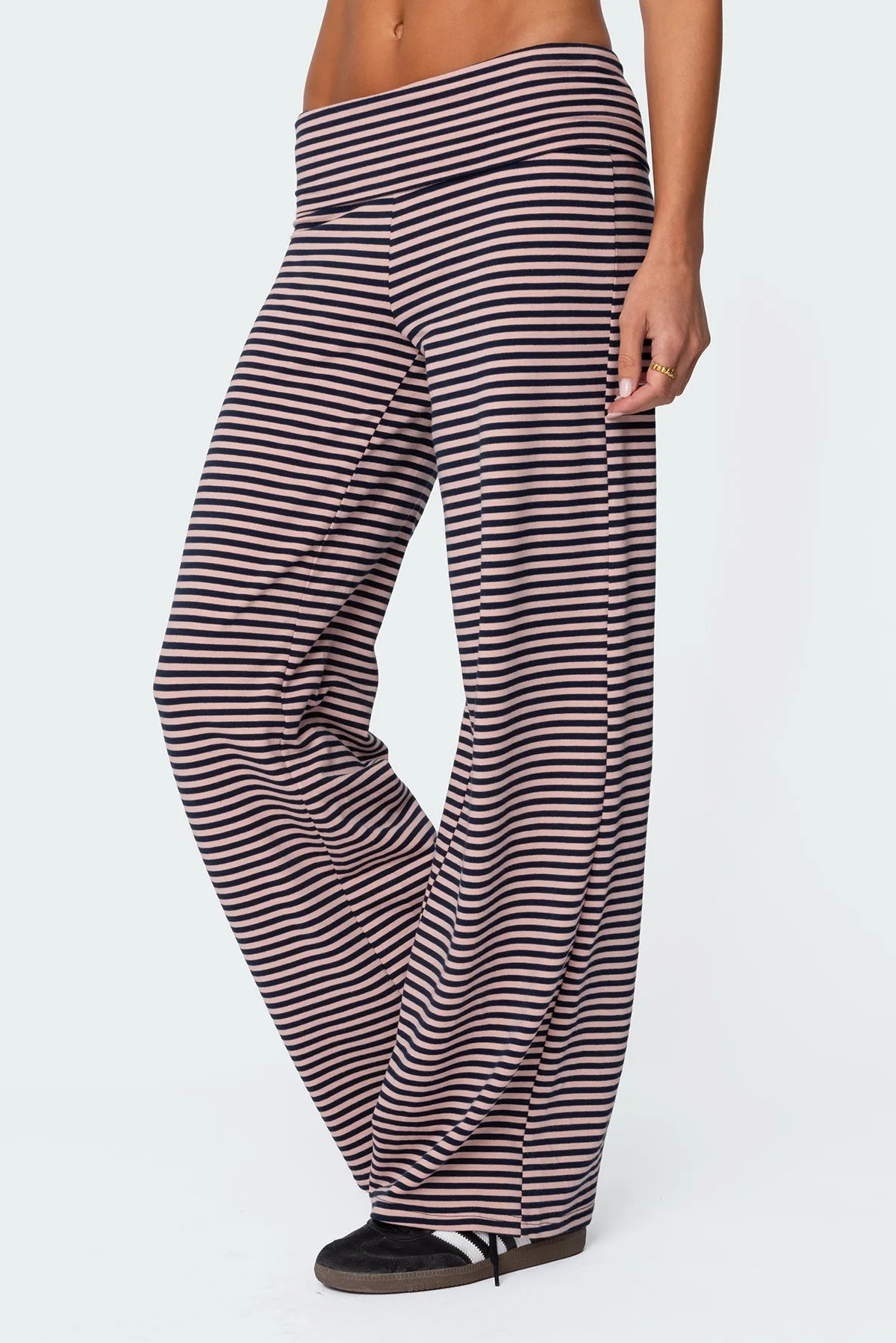 Lilah Striped Fold Over Pants sold by Edikted product image thumbnail 4