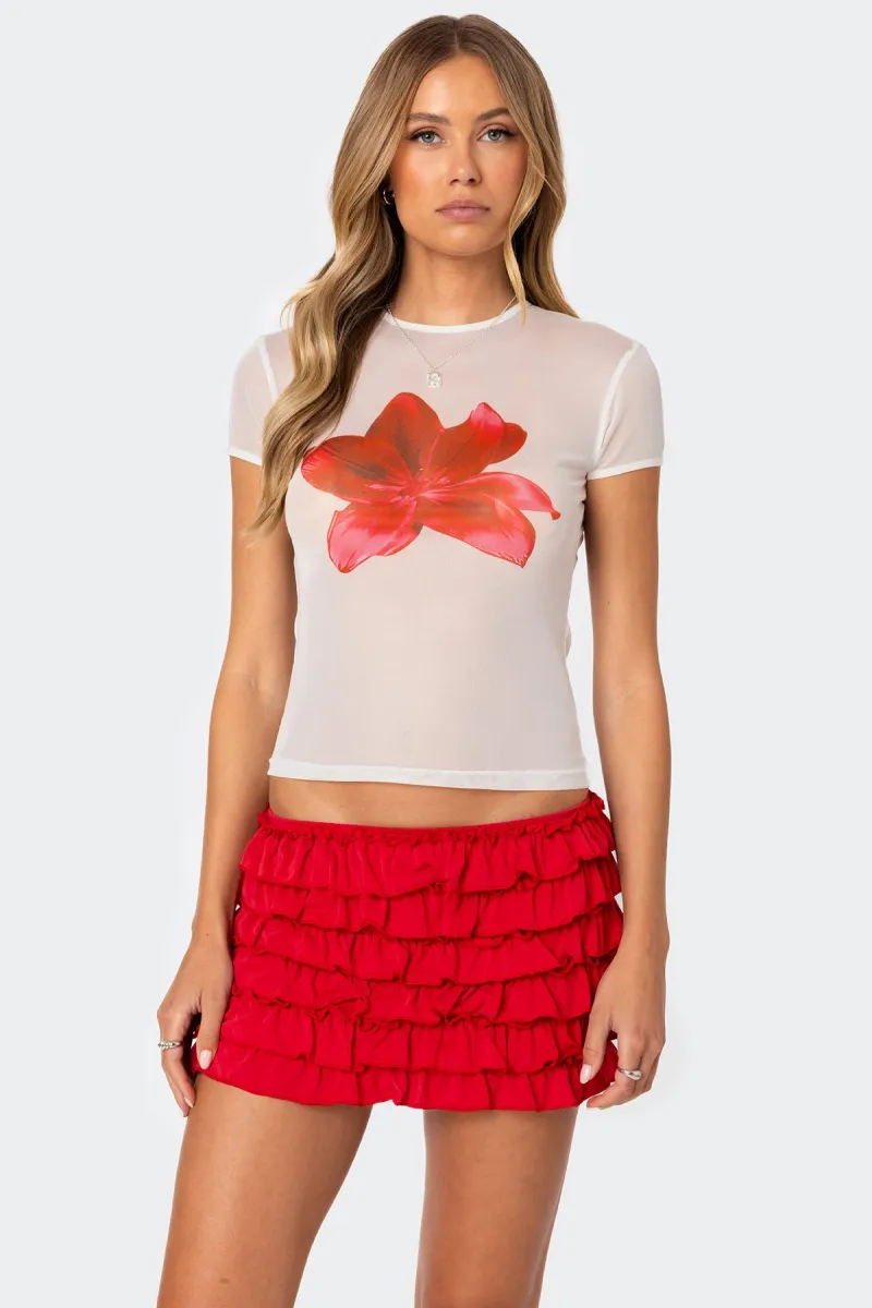 Aloha Sheer Mesh T Shirt sold by Edikted
