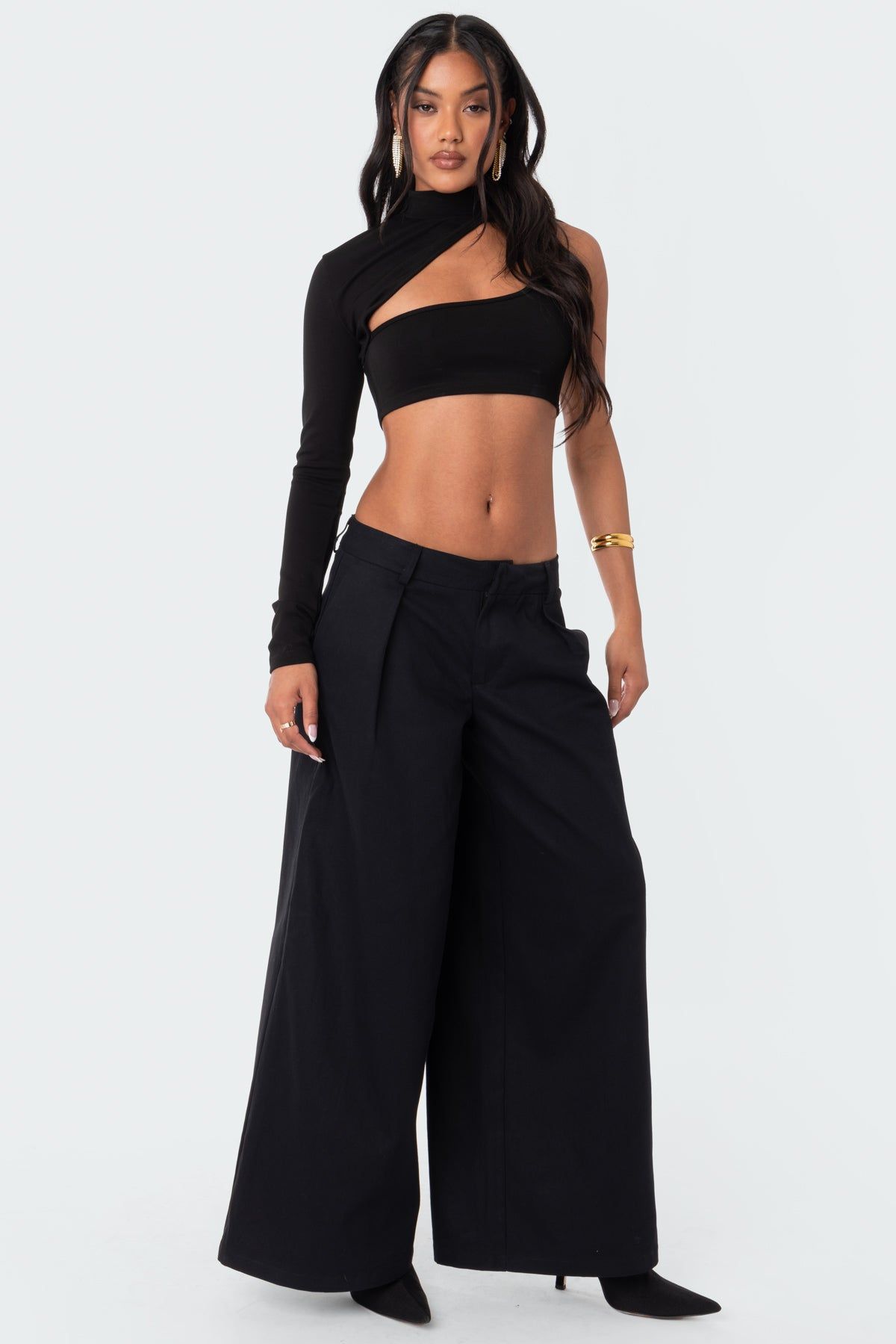 Bini Low Rise Wide Leg Pants sold by Edikted product image thumbnail 4