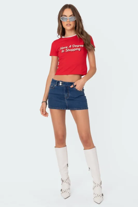 Shopping Degree T-Shirt sold by Edikted
