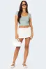 Cinched Lace Trim Top sold by Edikted