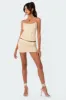Lady Printed Low Rise Mesh Mini Skirt sold by Edikted
