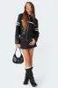 Rockstar Oversized Faux Leather Jacket sold by Edikted