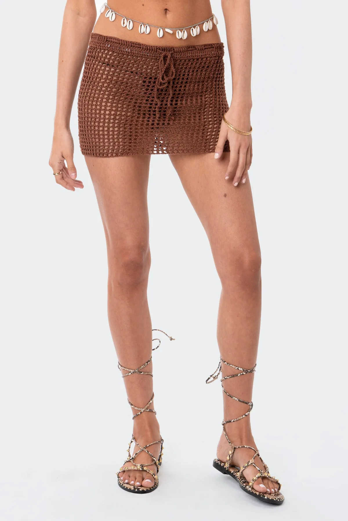 Theo Crochet Mini Skirt sold by Edikted product image thumbnail 2