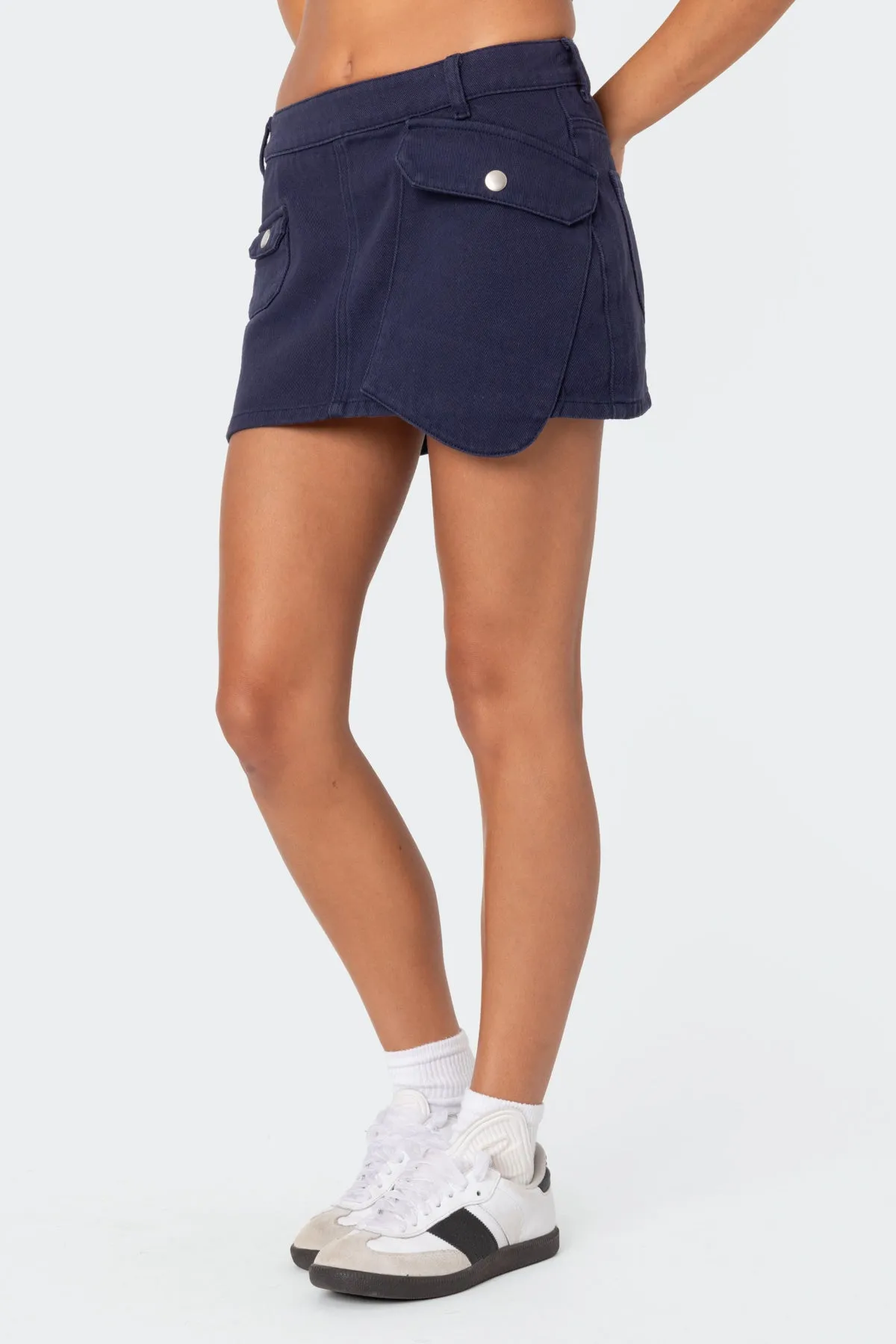 Asymmetric Pocket Mini Skirt sold by Edikted product image thumbnail 3