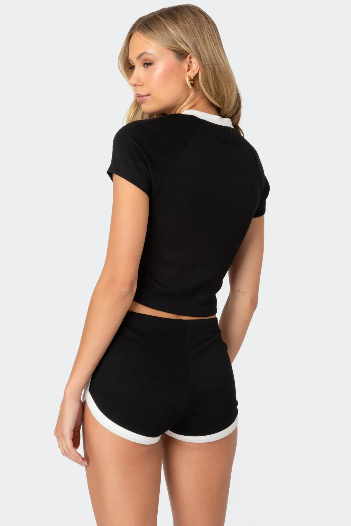 Elana Contrast Raglan Top sold by Edikted product image thumbnail 3