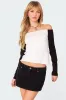 Tom Off Shoulder Top sold by Edikted