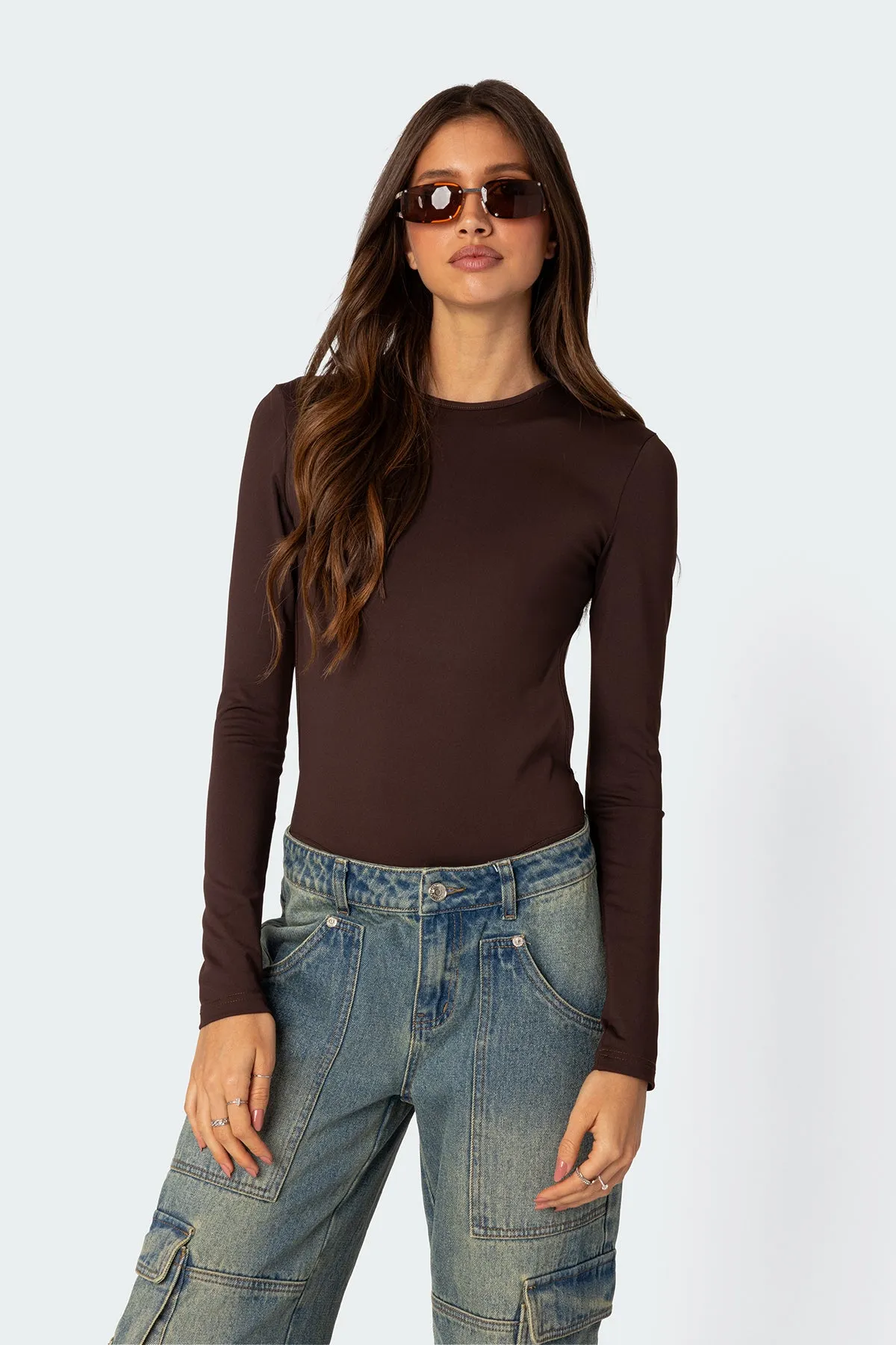 Neta Back Cut Out Bodysuit sold by Edikted product image thumbnail 4