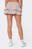 Shani Plaid Ruffled Mini Skirt sold by Edikted