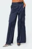 Kelsey Satin Effect Trousers sold by Edikted