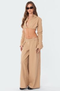 Bini Low Rise Wide Leg Pants sold by Edikted