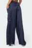 Kelsey Satin Effect Trousers sold by Edikted