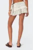 Ruffled Crochet Mini Skirt sold by Edikted