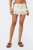 Ruffled Crochet Mini Skirt sold by Edikted