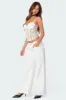 Becki Sheer Lace Cupped Corset sold by Edikted