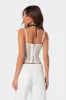 Becki Sheer Lace Cupped Corset sold by Edikted