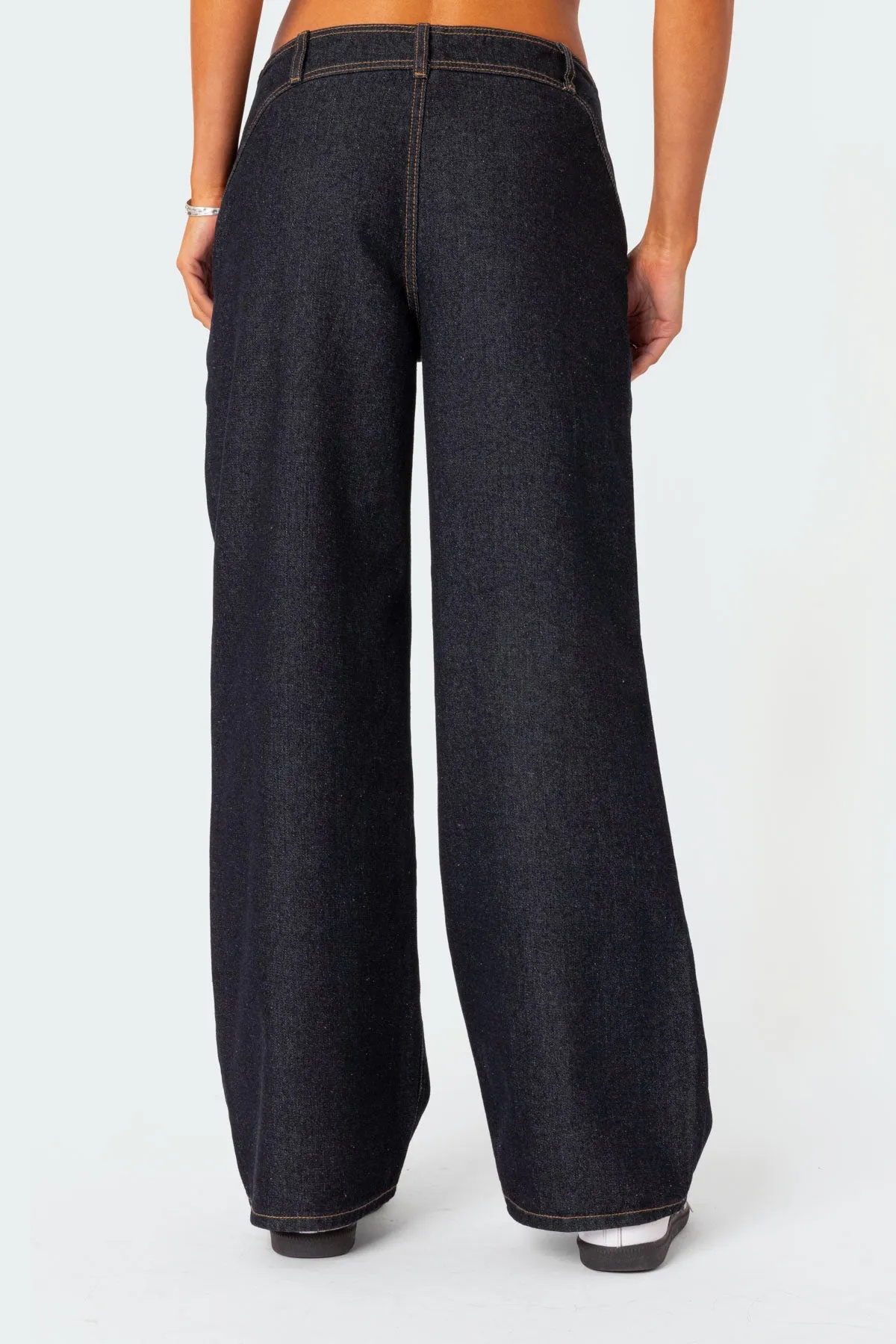 Western Low Rise Wide Leg Jeans sold by Edikted product image thumbnail 5