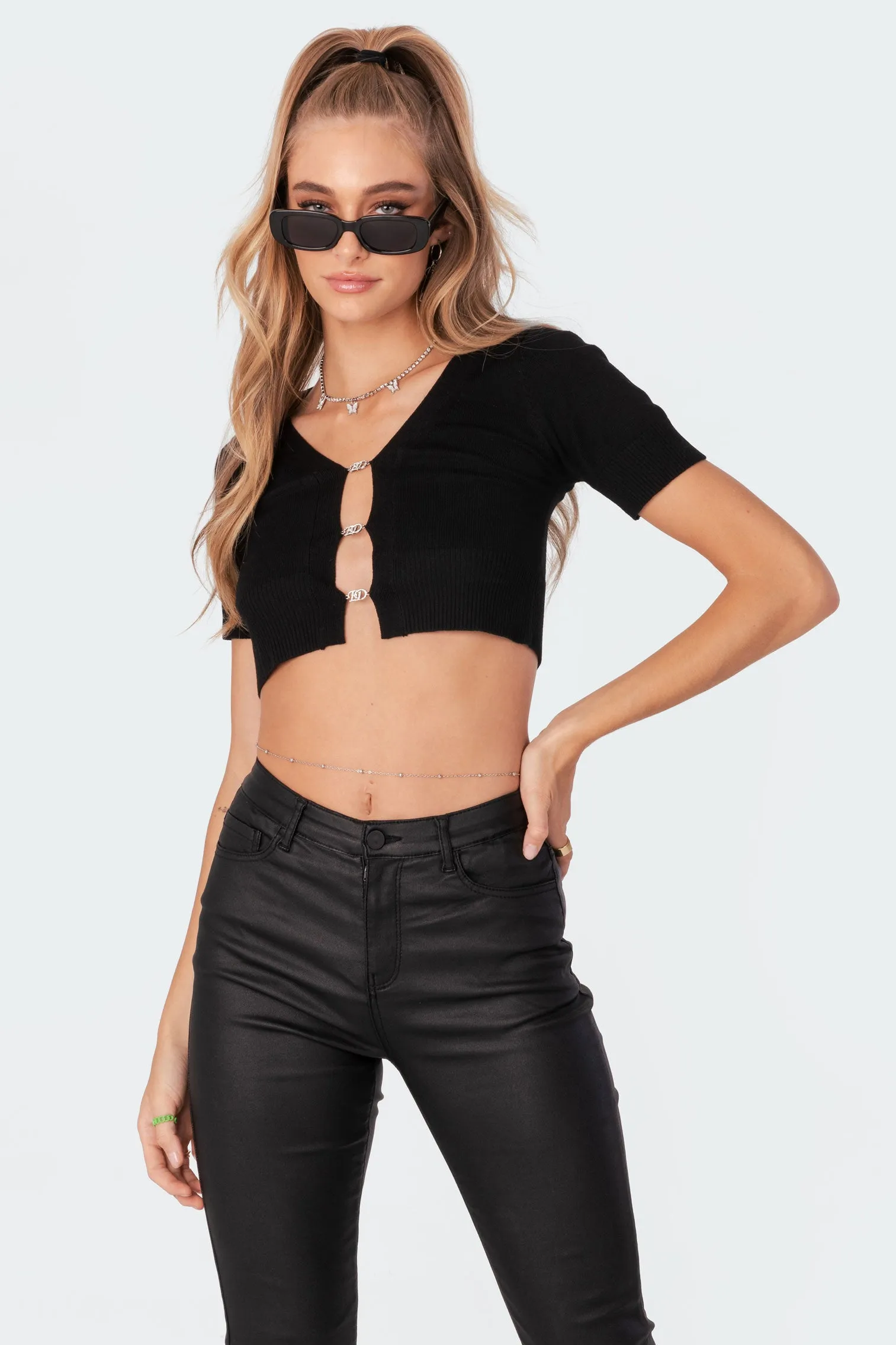 Ed Diamonte Knitted Top sold by Edikted