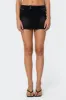 Eryn Denim Mini Skirt sold by Edikted