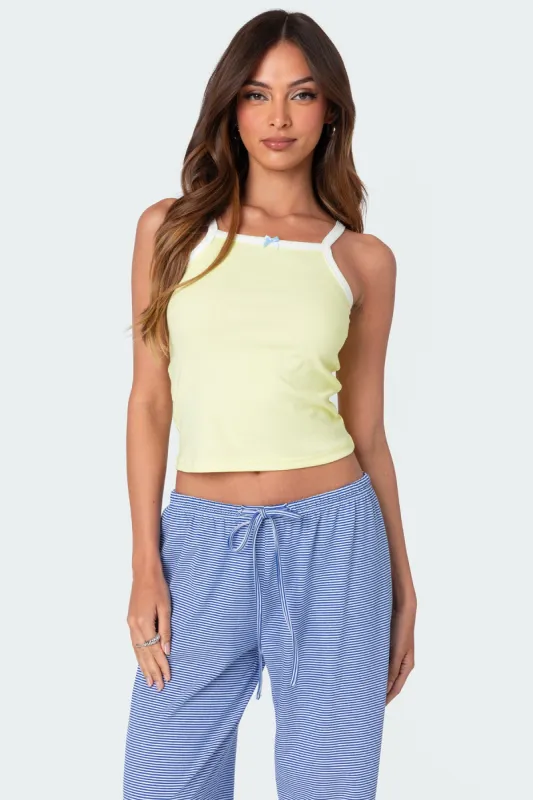 Ramira Contrast Tank Top sold by Edikted