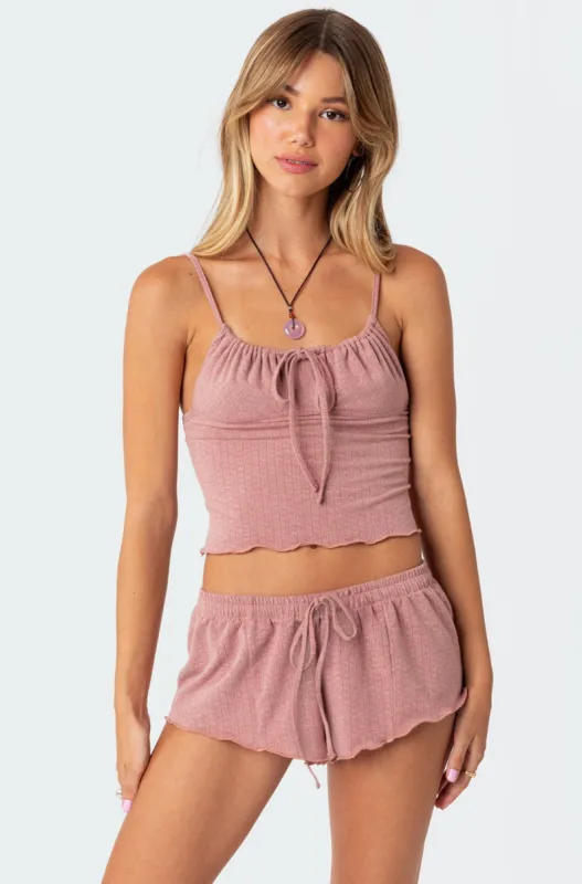 Lumi Pointelle Tank Top made by Edikted