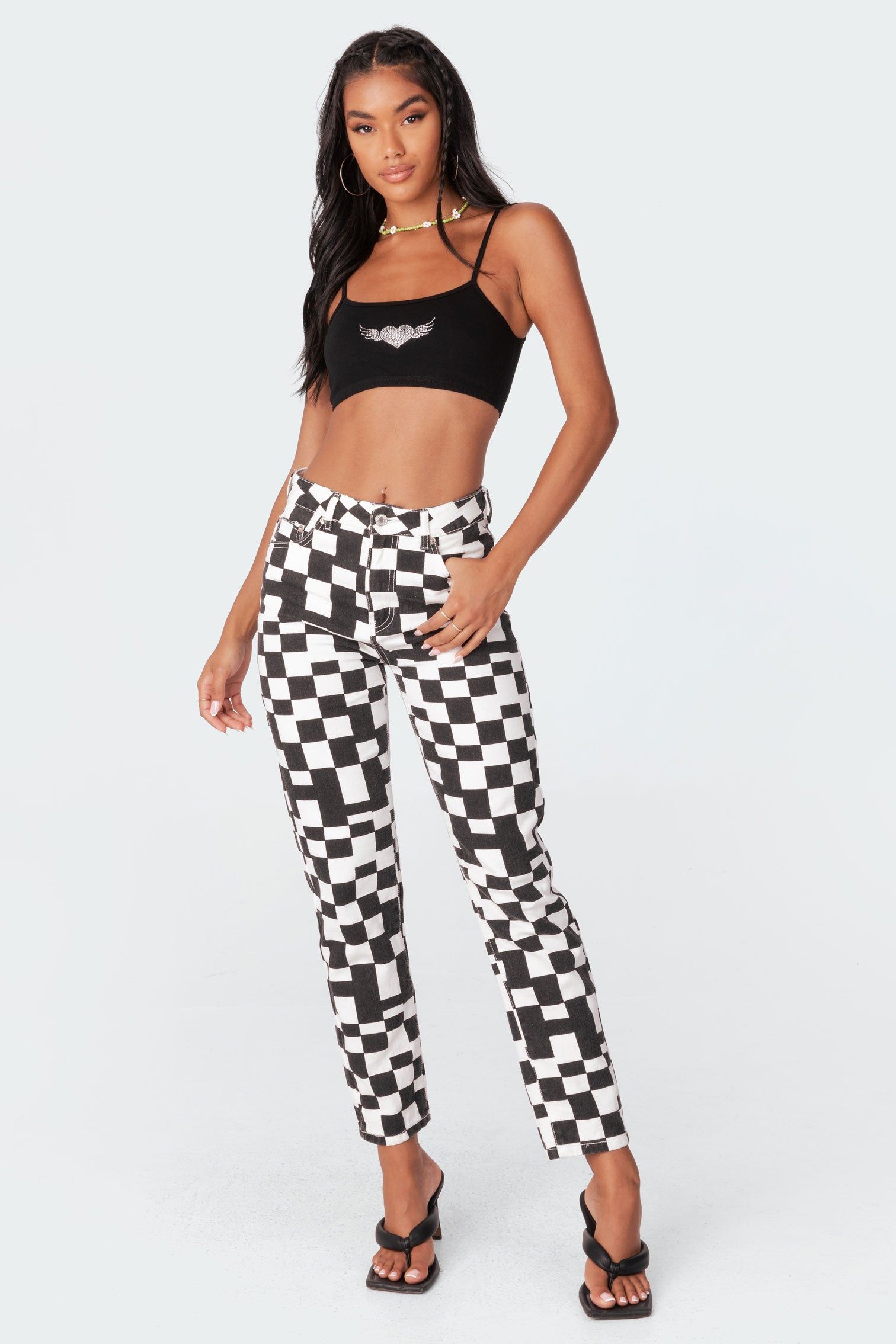 Adore Rhinestone Crop Top sold by Edikted product image thumbnail 2