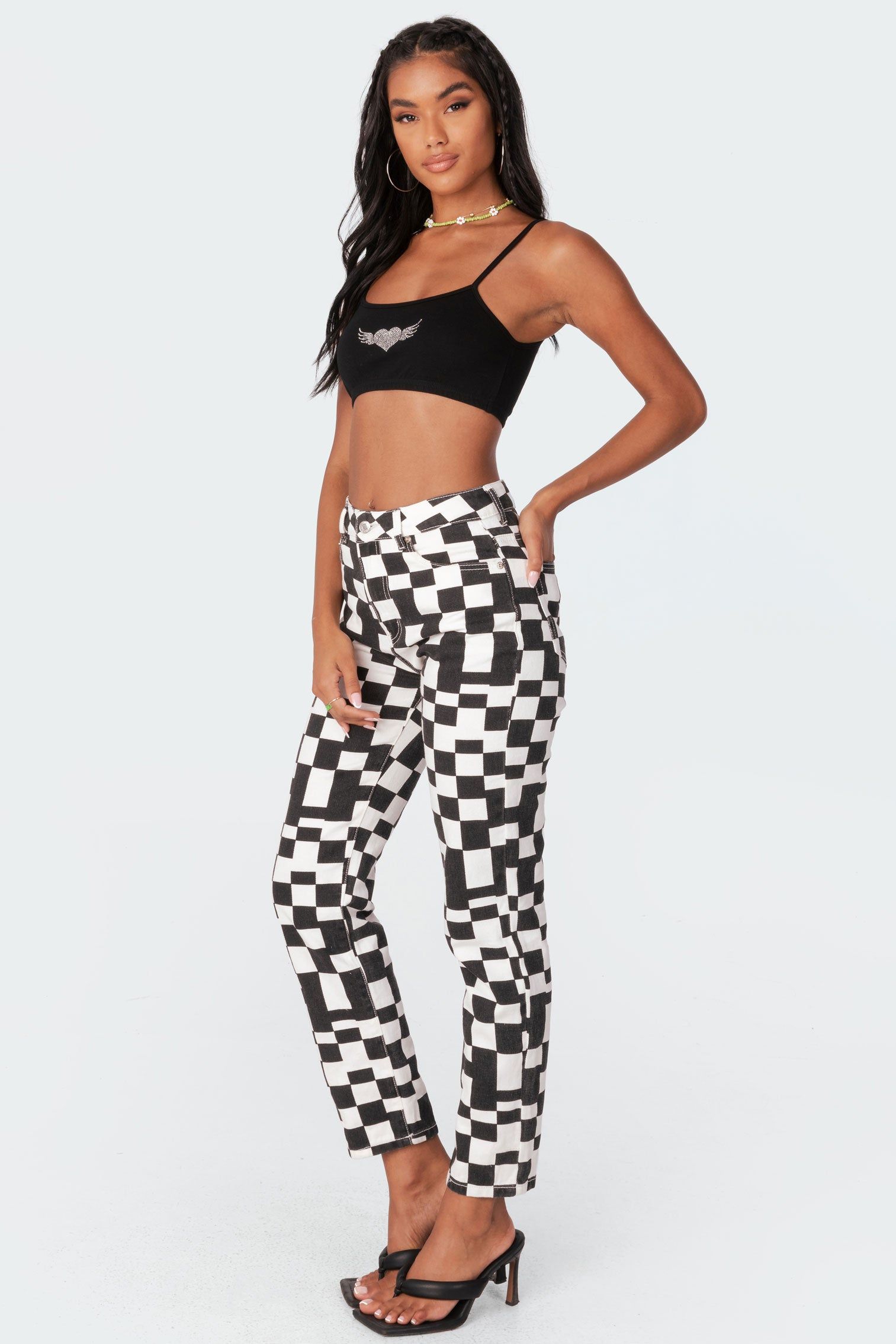 Adore Rhinestone Crop Top sold by Edikted product image thumbnail 4