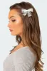 Lace Bow Hair Clip Pack sold by Edikted