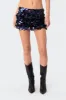 Sabina Low-Rise Sequin Mini Skirt sold by Edikted