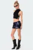 Sabina Low-Rise Sequin Mini Skirt sold by Edikted