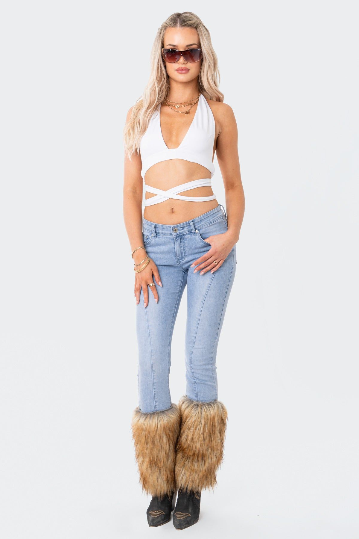 Nia Strappy Halter Top sold by Edikted product image thumbnail 2