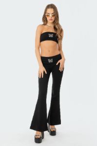 Rhinestone Butterfly Tube Top sold by Edikted