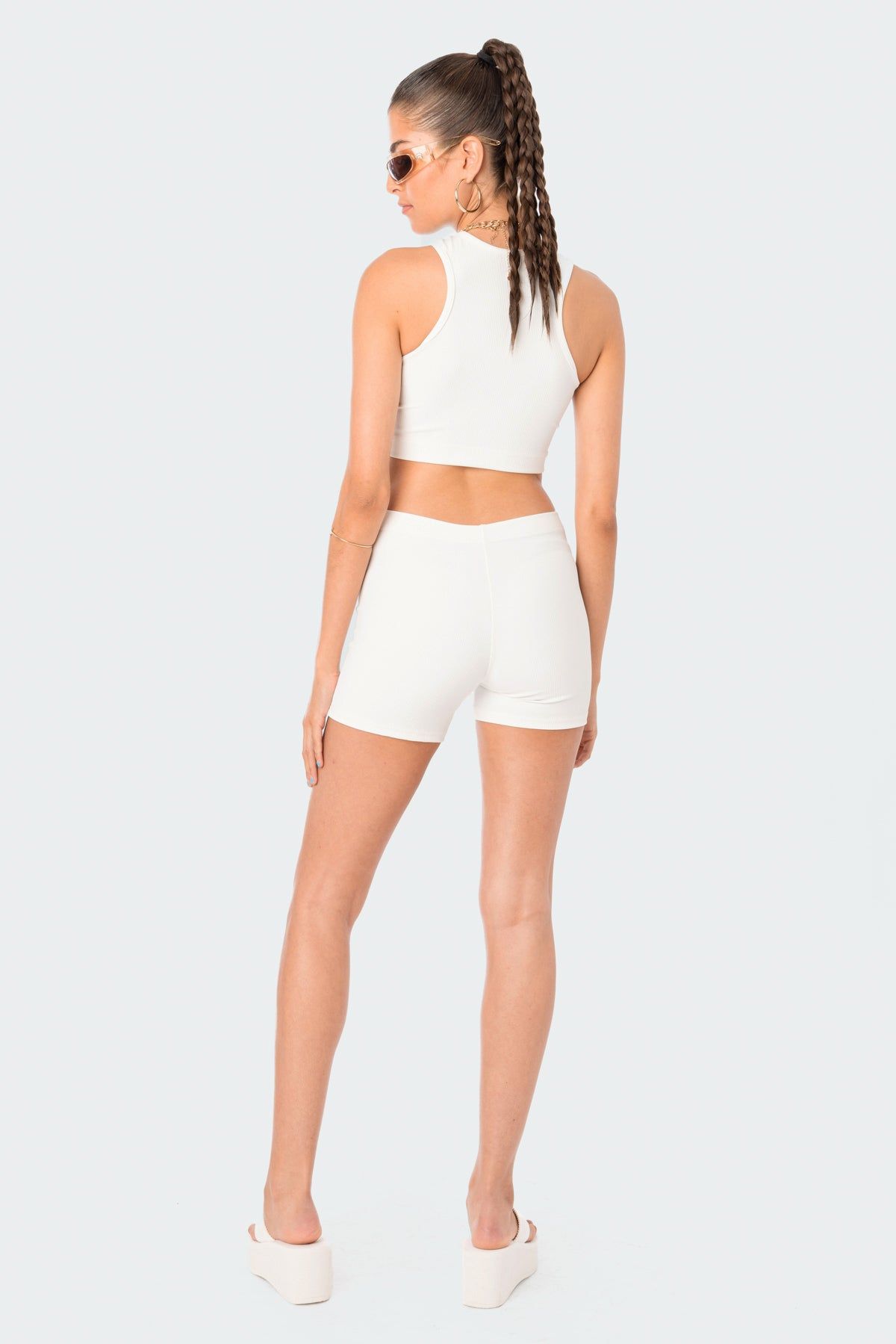 Zoella Ribbed Crop Top sold by Edikted product image thumbnail 5