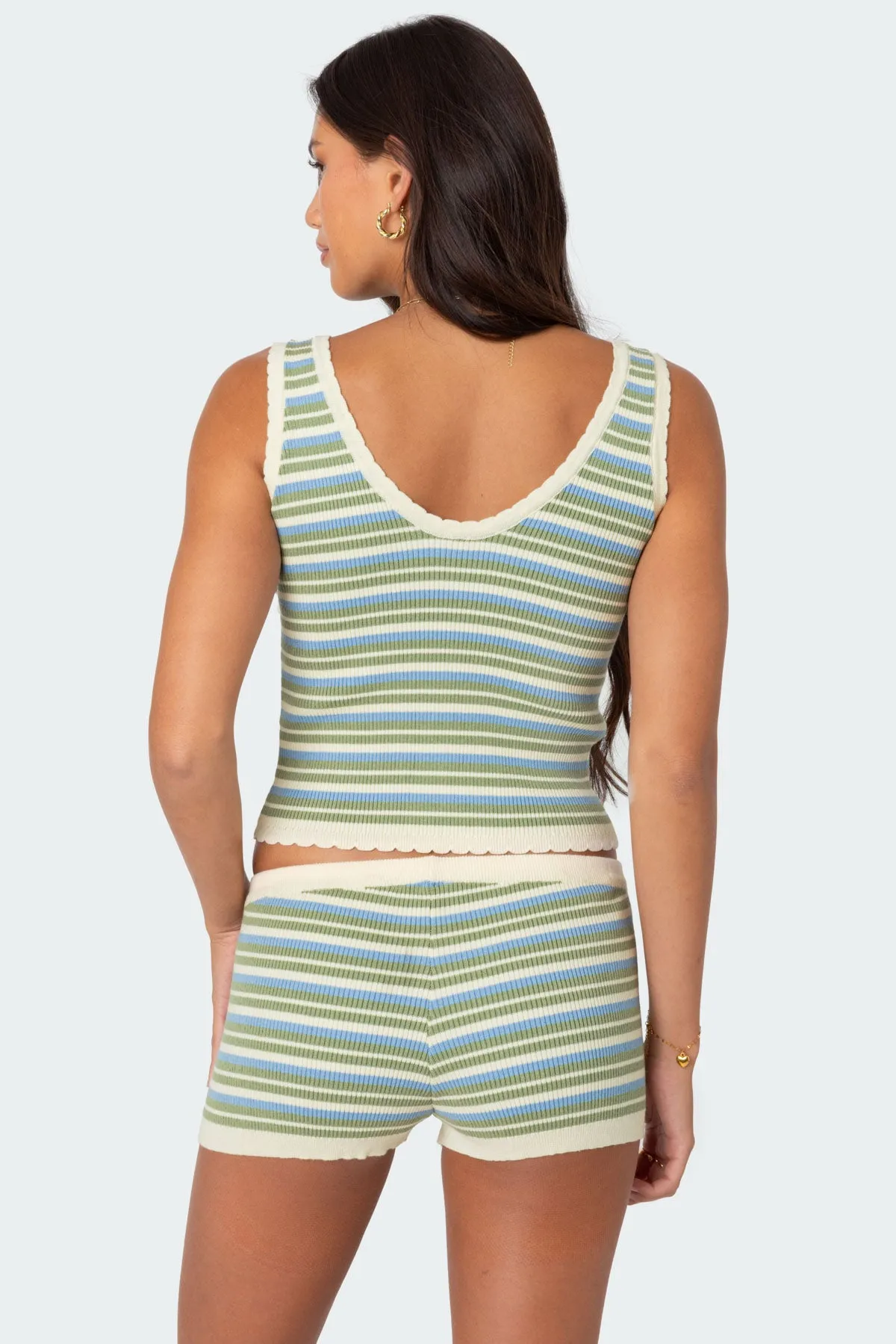 Serana Striped Knit Top sold by Edikted product image thumbnail 4