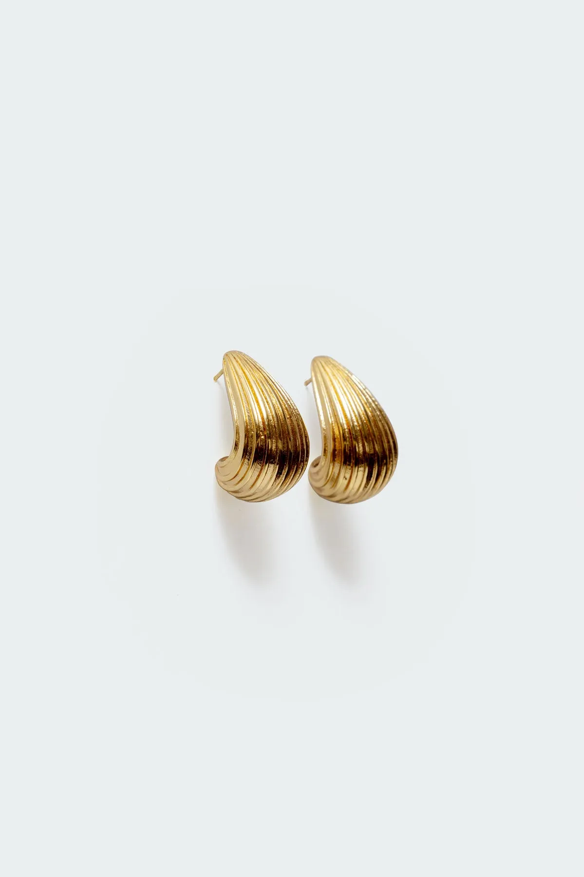 Textured Chunky Teardrop Earrings sold by Edikted product image thumbnail 3