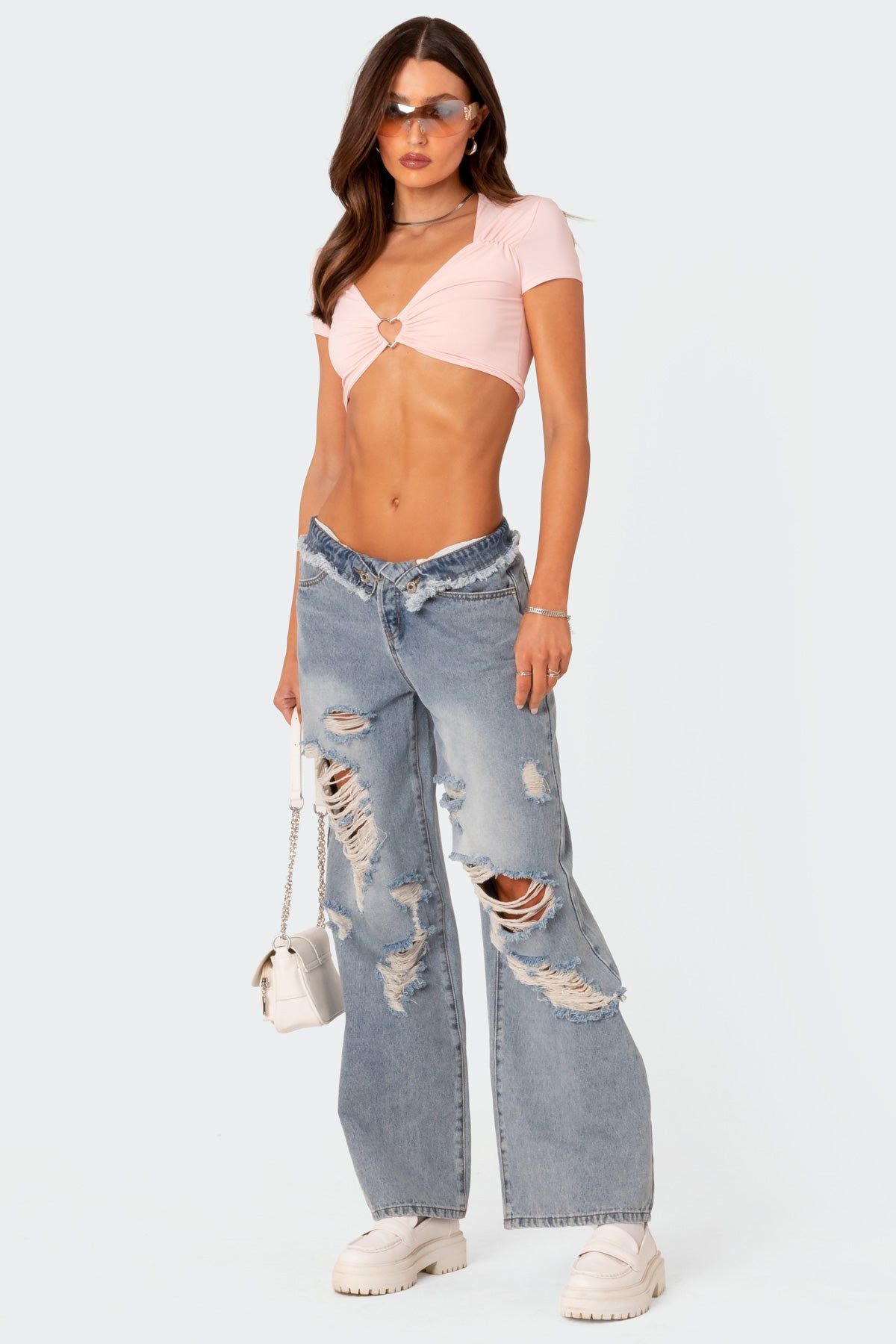 Heartbreaker Crop Top sold by Edikted product image thumbnail 5