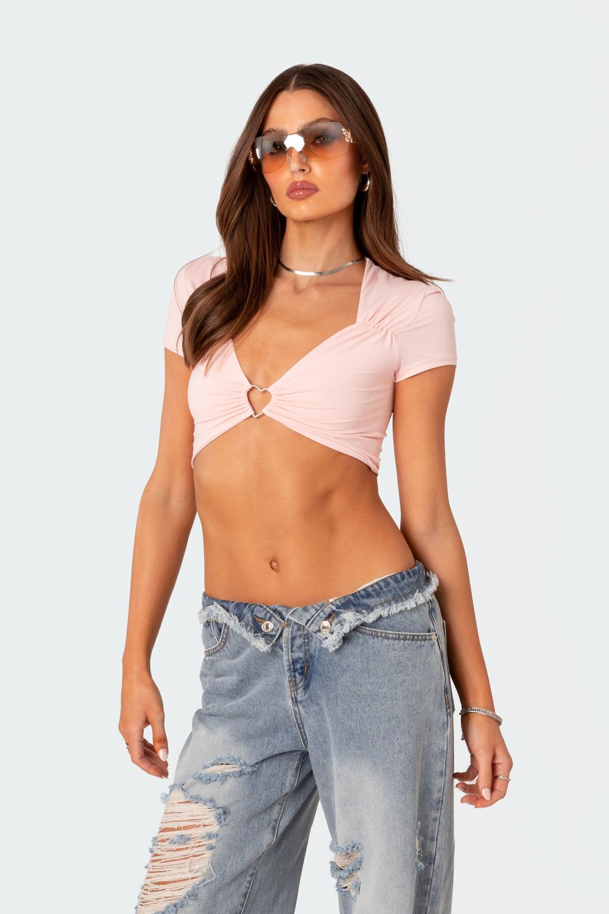 Heartbreaker Crop Top sold by Edikted product image thumbnail 2
